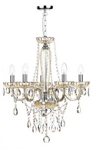 Evangelina 5 Arm Champagne Glass Chandelier